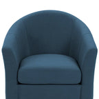 Set of 2 Modern Upholstered Swivel Barrel Chair Living Room Accent Chair